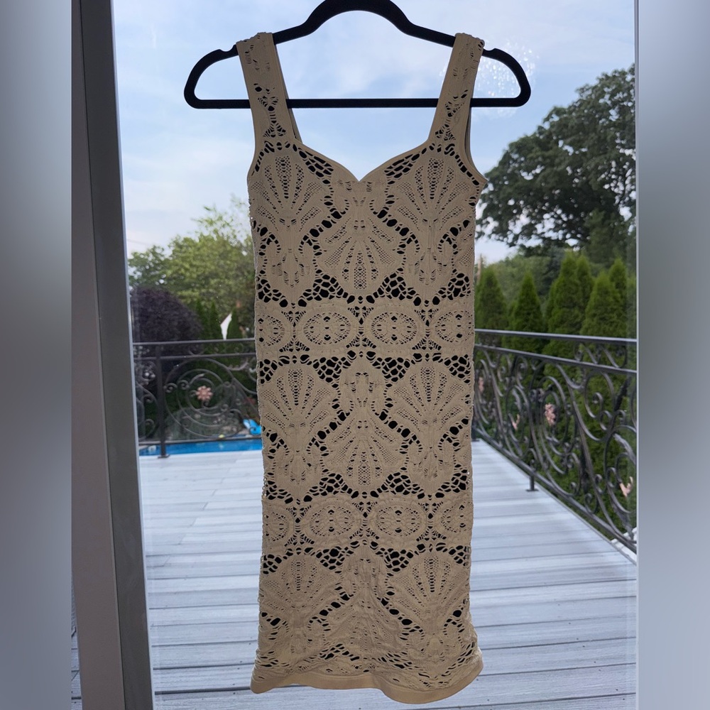 Elegant Cream Lace Dress